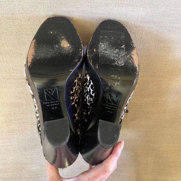 Reed Krakoff Lace Up Calf Hair Pony Style Ankle Boot Black White Size EU 39.5 - Picture 8 of 15